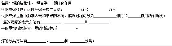 煤化学试题 （煤化学试题）