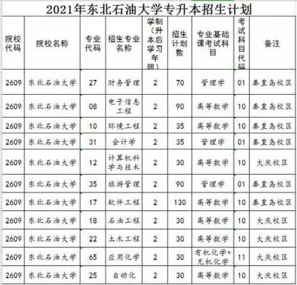 东北石油大学山东招生计划（东北石油大学2021招生目录）