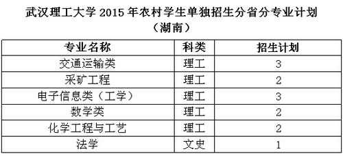 武汉理工在湖南招生计划（武汉理工大学在湖南招生人数）