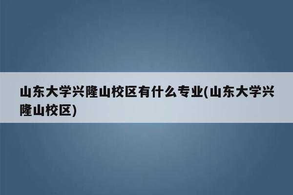 山东大学通信地址的简单介绍