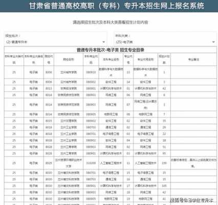 甘肃专升本招生计划（甘肃专升本招生计划人数与实际录取人数）