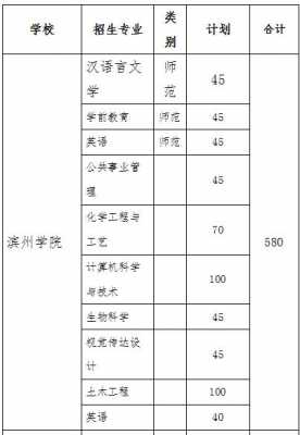 滨州学院19年招生计划（滨州学院2019招生计划）