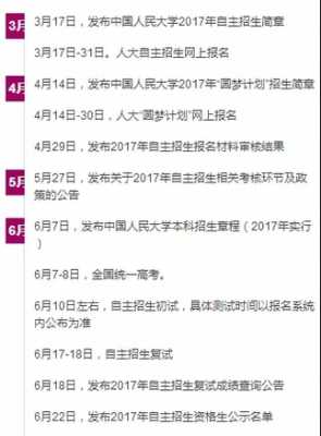 人大2017自主招生计划（中国人大自主招生2020）