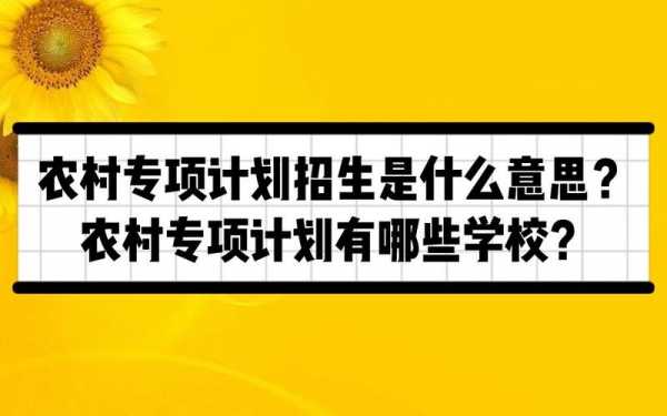 农村专项招生计划利弊（农村专项招生的利与弊）