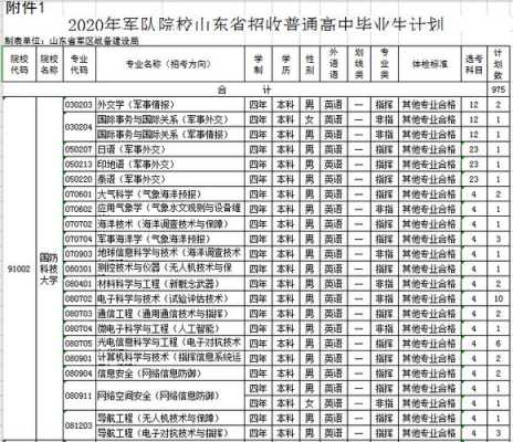 2016招生计划山东省（2016年军校招生计划）