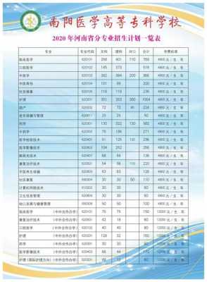 南阳医专16年招生计划（南阳医学专科学校2020年招生计划）