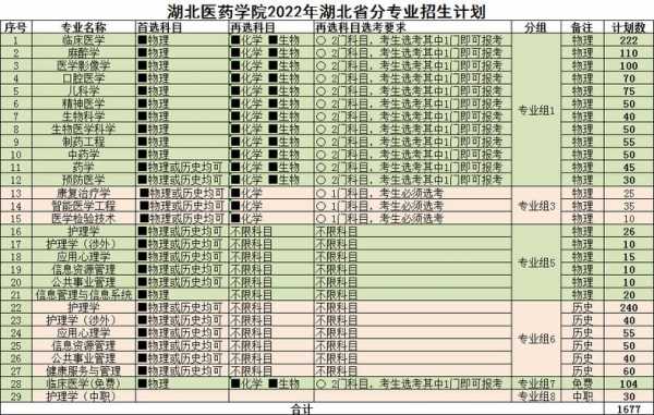 一本湖北招生计划（湖北医药学院招生计划）