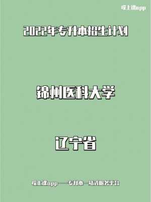 锦州医科大学对口招生计划（锦州医科大学对口招生计划表）